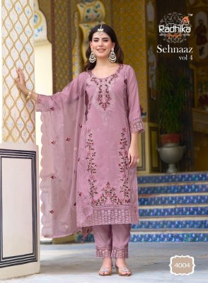 sehnaz vol 4 by radhika life style pure roman work kurti pant and dupatta catalogue  readymade suit catalogs