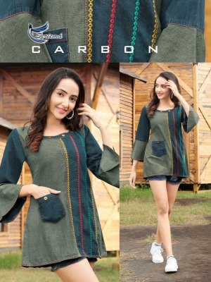 seriema by wonder pure cotton denim top catalog at wholsale rate western wear catalogs