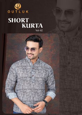 short kurta vol 2 by Outluk Pure linen Mens shirt catalogue at affordable rate Mens