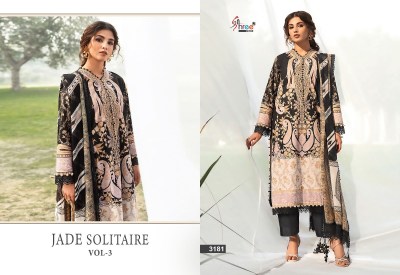 shree fab new jade solitaire vol 3  pure cotton patch work Pakistani suits wholesale  chiffon dupatta pakistani suit catalogs