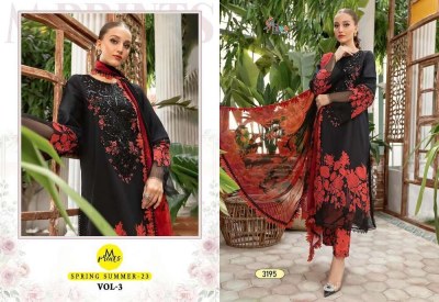 shree fab new launch m print spring summer  23 vol 03 pure cotton patches work Pakistani suits  chiffon dupatta  pakistani suit catalogs