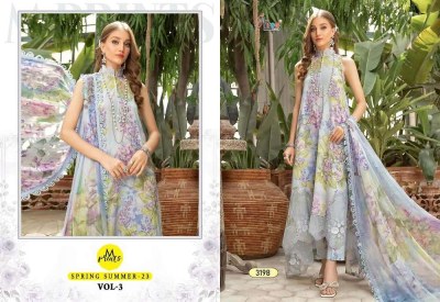 shree fab new launch m print spring summer  23 vol 03 pure cotton patches work Pakistani suits  chiffon dupatta  pakistani suit catalogs