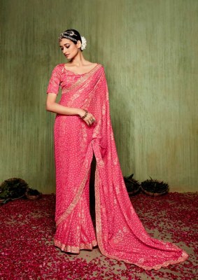 stavan Kinara Pure Chiffon Embroidery designer saree collection  sarees catalogs