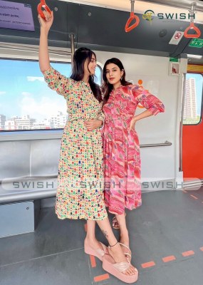 swish new launch Metrogirls  rich rayon printed Flair Kurti With Belt wholesale kurtis catalogs