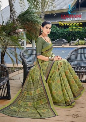 tamannah by lakhani cotton presenting premium cotton printed saree catalogue   sarees catalogs