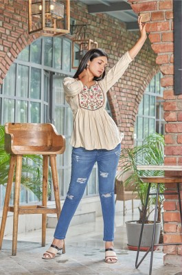 tips and tips new launch lavish Fancy  western Short Tops collection kurtis catalogs