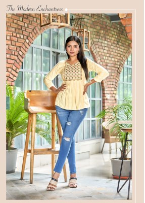 tips and tips new launch lavish Fancy  western Short Tops collection kurtis catalogs