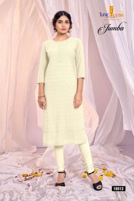 tunic house zumba viscous rayon fully lucknowi chikankari work Kurti catalogue wholesale rate in Surat  kurtis catalogs