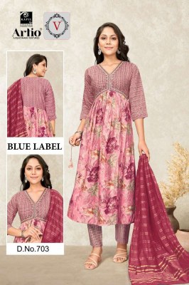 veda by kapil trend new design launch blue lable modal printed aaliya pattern 3 pic suits wholesaler supplier in India   kurtis catalogs