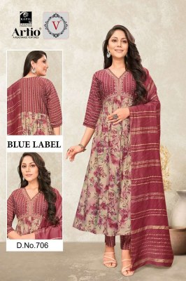 veda by kapil trend new design launch blue lable modal printed aaliya pattern 3 pic suits wholesaler supplier in India   kurtis catalogs