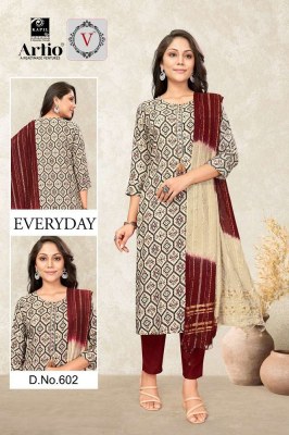 veda by kapil trendz new design every day rayon printed 3 pic suits wholesale  kurtis catalogs