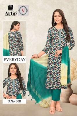 veda by kapil trendz new design every day rayon printed 3 pic suits wholesale  kurtis catalogs