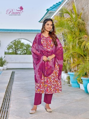 vini by Paavi heavy prtion print with pocket kurti pant and dupatta catalogue at affordable rate readymade suit catalogs