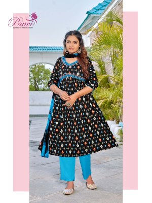 vini by Paavi heavy prtion print with pocket kurti pant and dupatta catalogue at affordable rate readymade suit catalogs