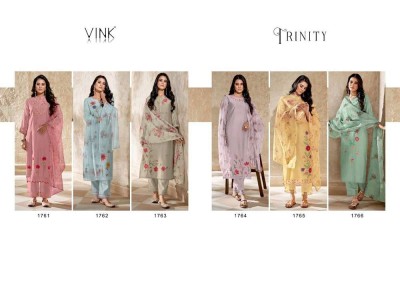 vink new launch trinity Kurti pants and dupatta set Kurti catalogue wholesale rate  kurtis catalogs