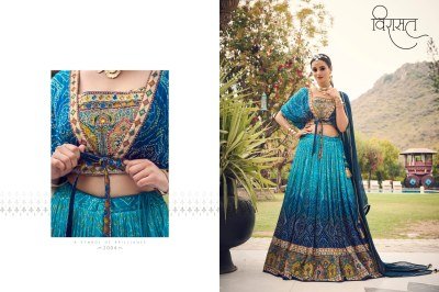 virashat by arunima new designer Sequence work with pure digital print readymade lehenga choli at wholesale price  lehenga choli catalogs