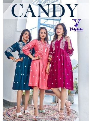 viyaa designer by candy finest quality of pure heavy reyon slub tunic style catalog at wholesale price  Viyaa