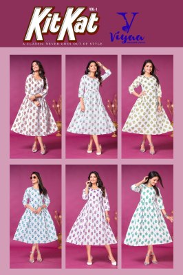 viyaa designer by kit kat finest quality of pure cotton  kurti catalogue at wholesale price kurtis catalogs