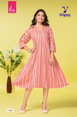 viyaa designer by pretty girl v1 Finest Quality of Pure reyon long tunic catalog at wholesale price kurtis catalogs