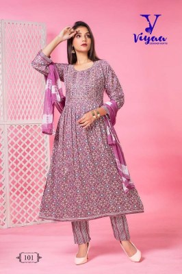 viyaa designer new launch nakhrali Vol 1 pure capsule rayon kurti pant with dupatta set catalogue  kurtis catalogs