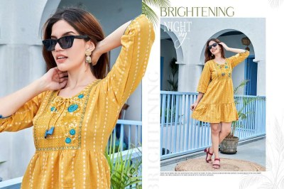 viyaa designer new launch popstar vol 3 fancy tunic style short top collection  kurtis catalogs