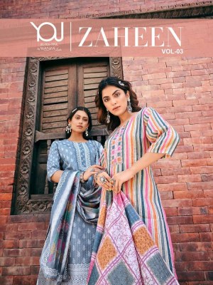 wanna  Zaheen Vol 3 new Digital Kurti With Pant & Digital Dupatta Catalogue wholesale  Wanna kurti