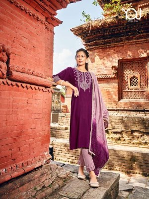 wanna new launch Khwaab Vol 2  Fancy Rayon Dobby Thread Work Kurti With Sleeves work  Pant  Dupatta Catalogue kurtis catalogs