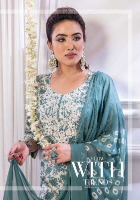 wanna new launch Nidhi  Cotton Cambric  Thread Work Kurti With Cotton Pant & Chiffon Dupatta Catalogue  kurtis catalogs