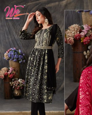 we by women ethnic new tracey Heavy Rayon Print kurti pants and dupatta set catalogue wholesale  kurtis catalogs