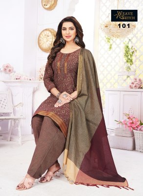 weave n stitch new launch platinum vol 18 south cotton ready made salwar kameez wholesale  without lining kurtis catalogs