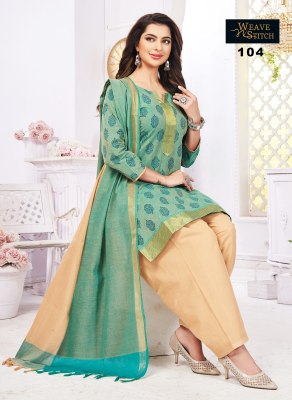 weave n stitch new launch platinum vol 18 south cotton ready made salwar kameez wholesale  without lining kurtis catalogs