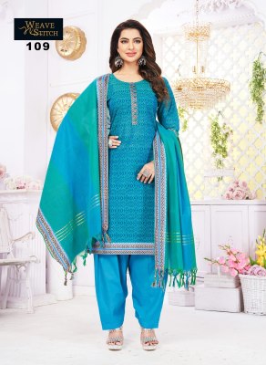 weave n stitch new launch platinum vol 18 south cotton ready made salwar kameez wholesale  without lining kurtis catalogs