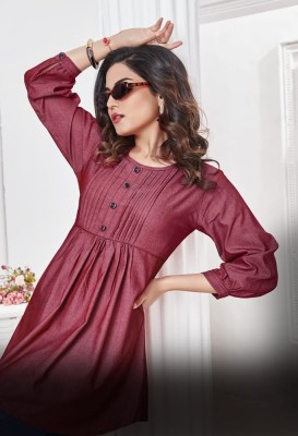 women ethnics by gracy denim fabric fancy western tunic style top catalogue at wholesale rate western wear catalogs