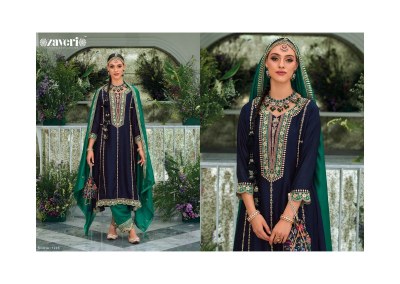 zaveri by mirha premium silk with emboidery work  Duppta- premium silk embroidery work readymade suit catalogue at wholesale  kurtis catalogs